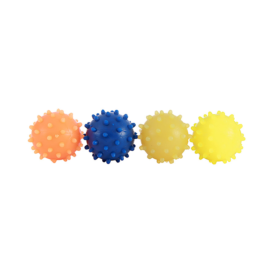 Brinquedo Art Injet Bola Borracha Injetada 65mm Maciça com Cravo para Cães - Cores Sortidas