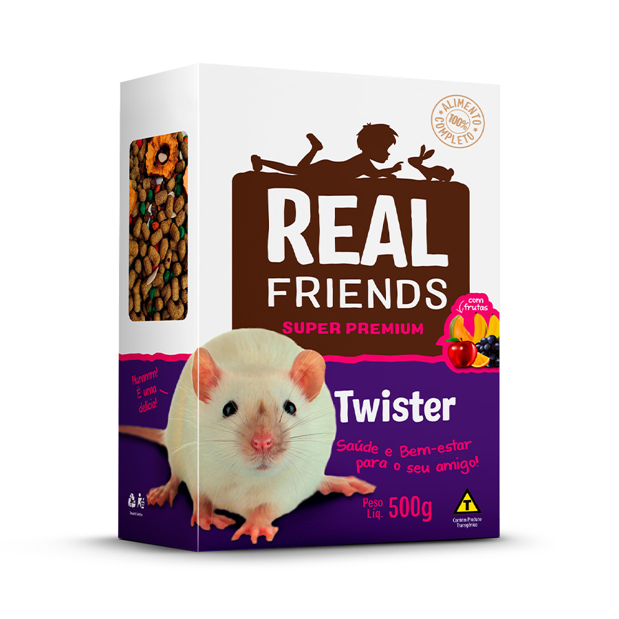 Ração Zootekna Real Friends com Frutas para Twister - 500g