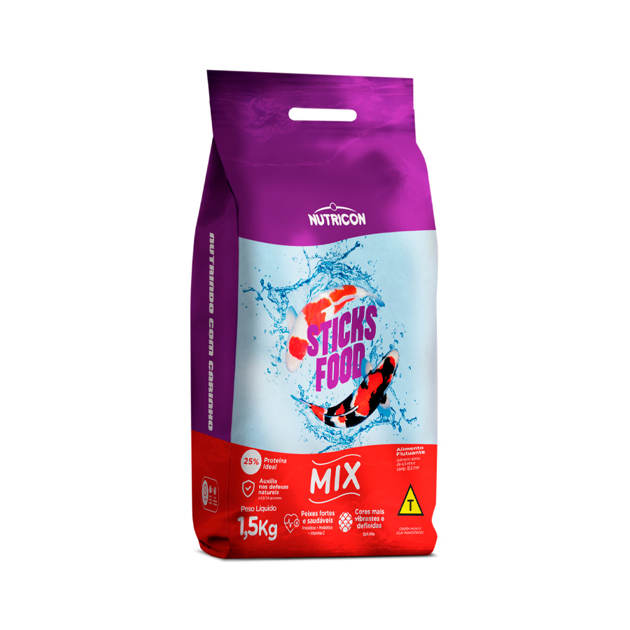 Ração Nutricon Sticks Food Mix para Peixes