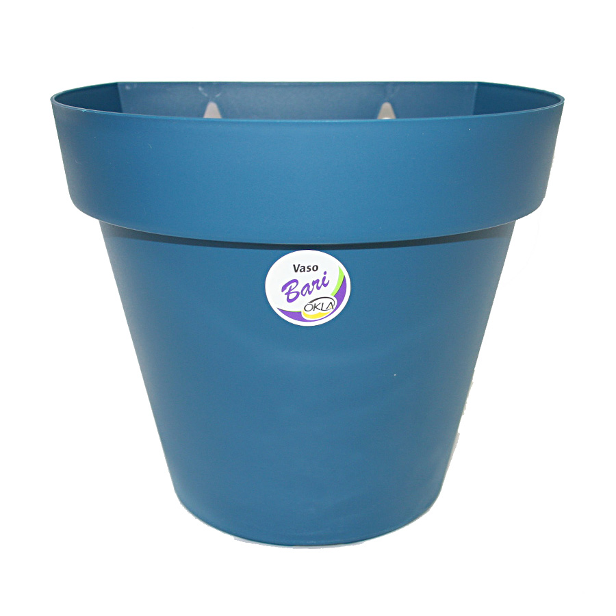 Vaso de Parede Okla Bari Azul Cobalto para Jardim