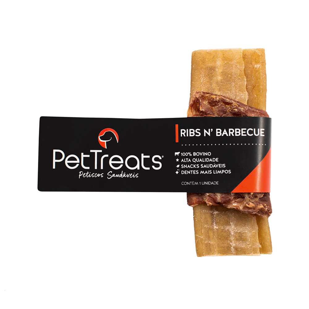 Osso PetTreats Ribs Barbecue para Cães - 1 unidade