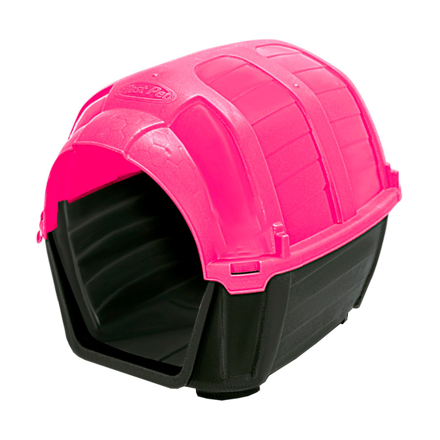 Casa Plast Pet Stone House para Cães Rosa