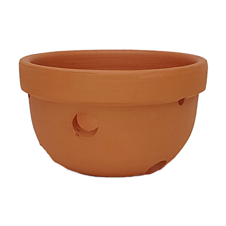 Vaso para Orquídeas Boa Nova Cerâmica Natural