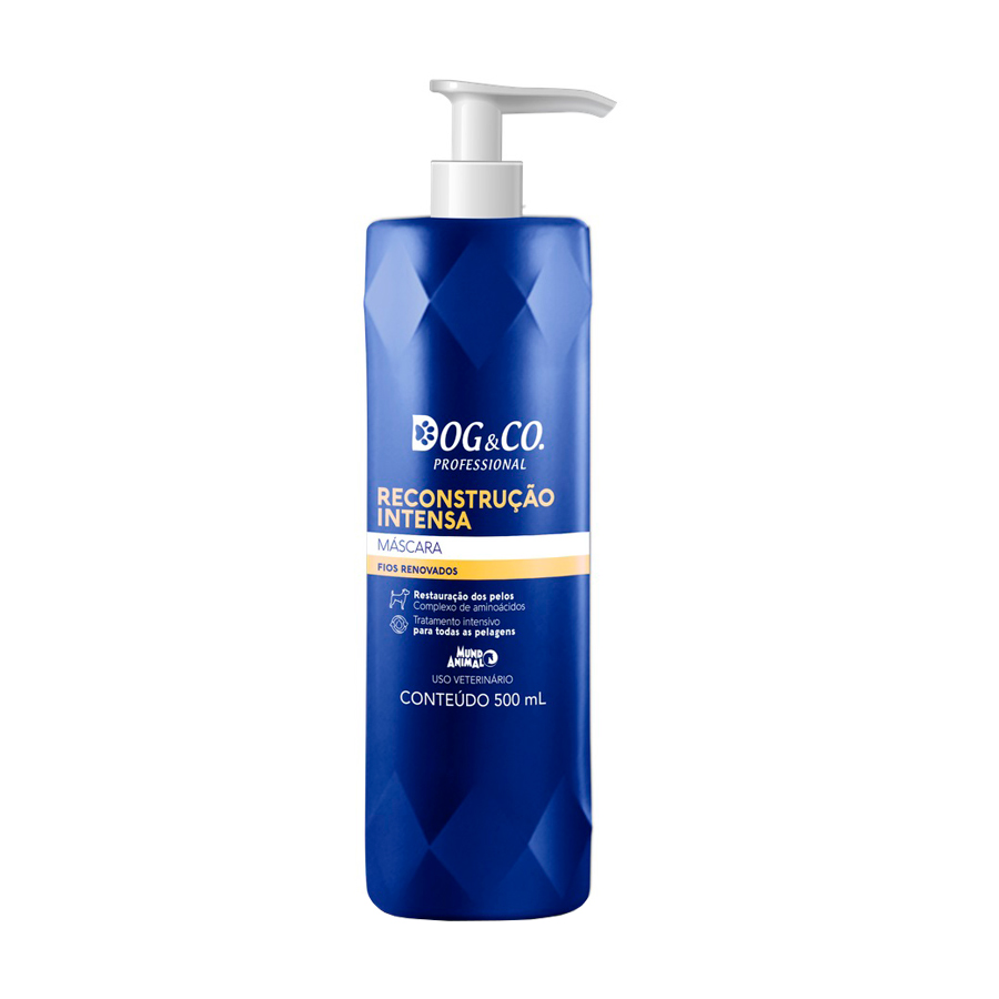 Máscara Hidratante Dog & Co Profissional Reconstrução Intensa para Cães 500ml