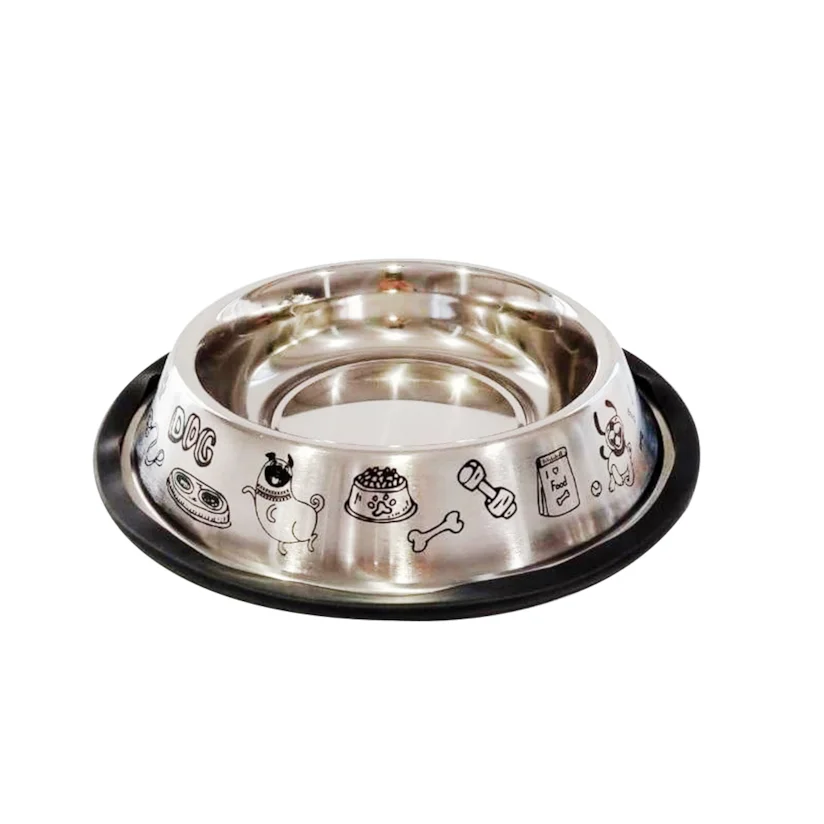 Comedouro Cães The Pets Inox Decor AntiDerrapante 350ml
