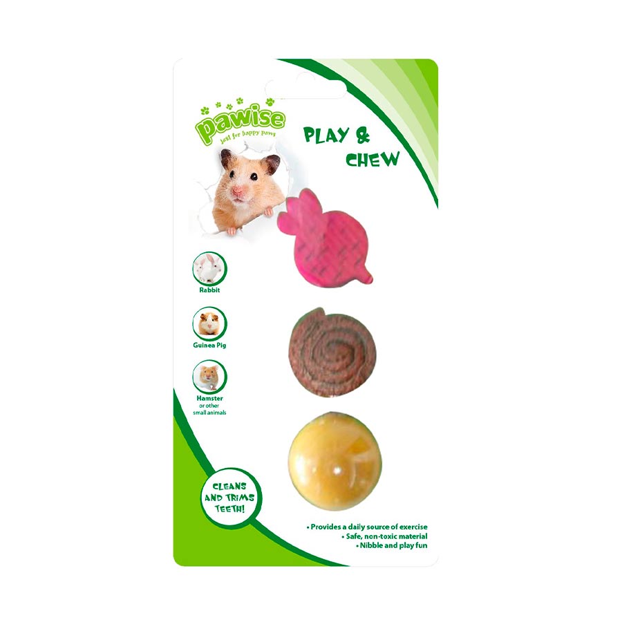 Brinquedo Pawise Woodloofah N2 para Roedores