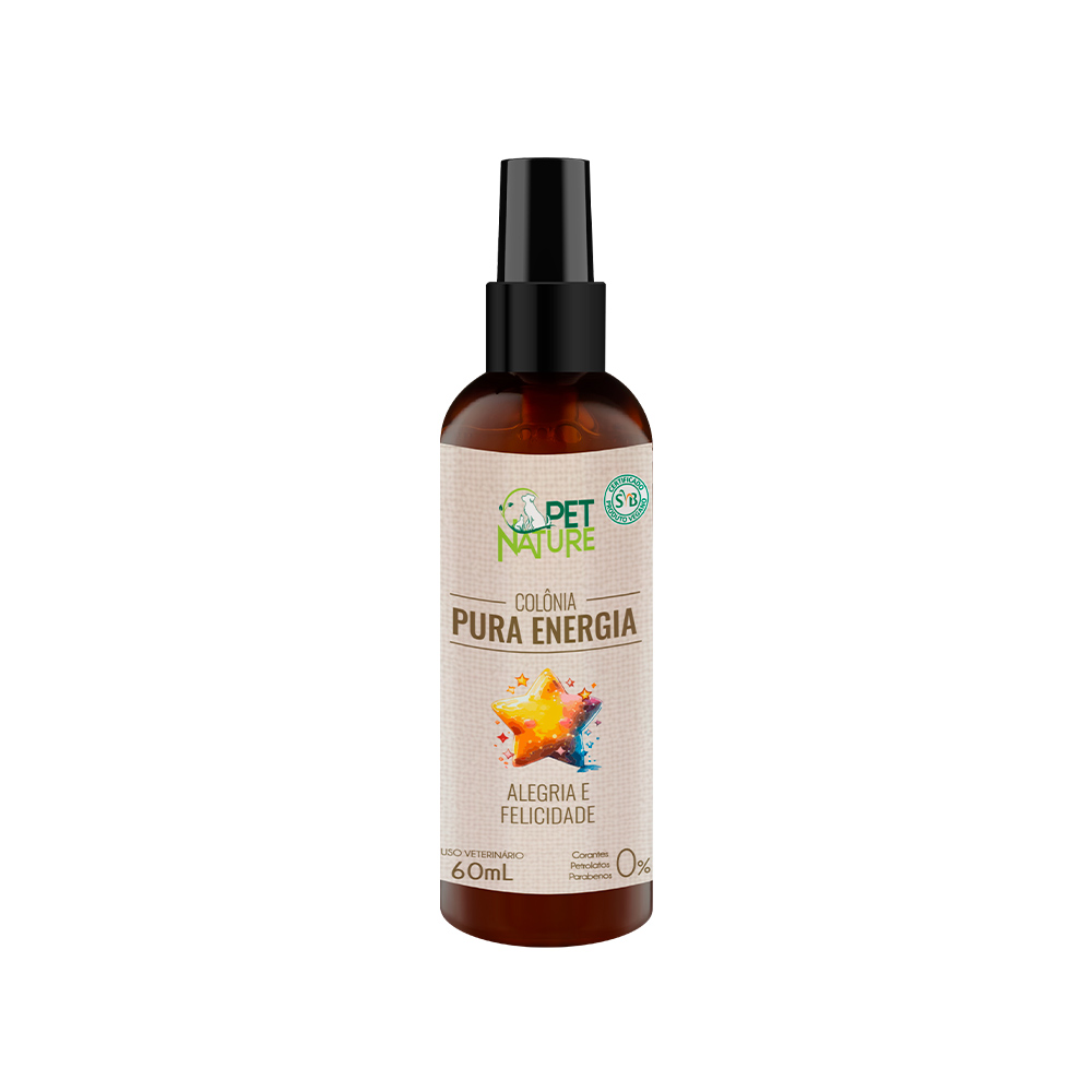 Perfume Pet Nature Petbrilho Vegano Alegria e Felicidade para Cães 60 ml