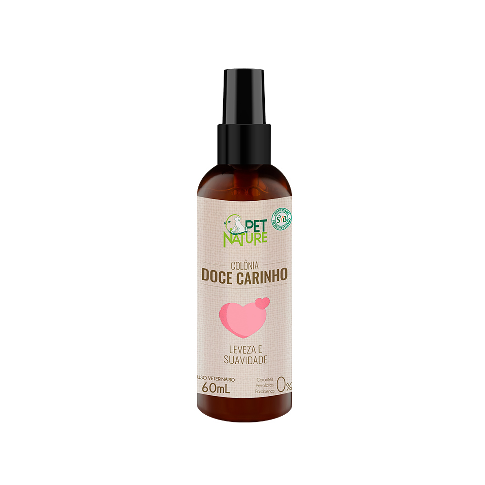 Perfume Pet Nature Petbrilho Vegano Leveza e Suavidade para Cães 60 ml