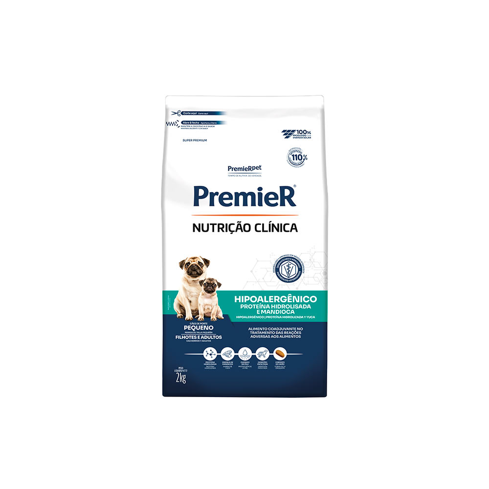 Ração Premier Nutrição Clínica Hipoalergênico para Cães de Pequeno Porte
