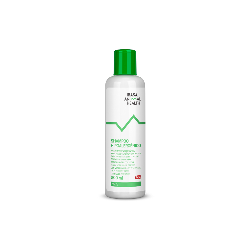 Shampoo Ibasa Hipoalergênico Animal Health para Cães e Gatos