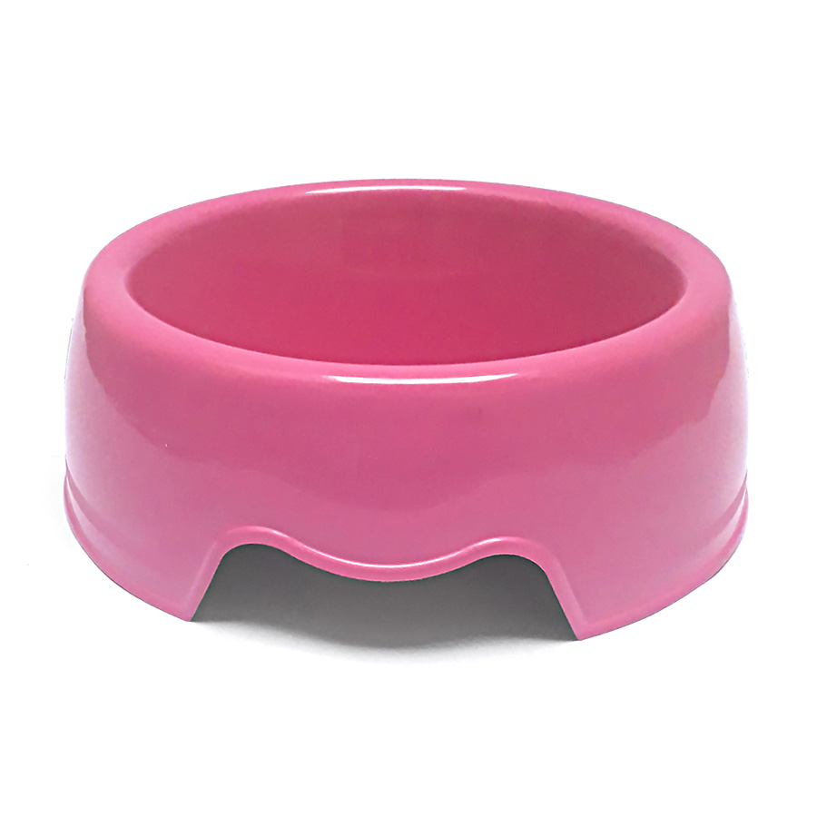 Comedouro de Plástico para Cães São Benedito Pet Rosa
