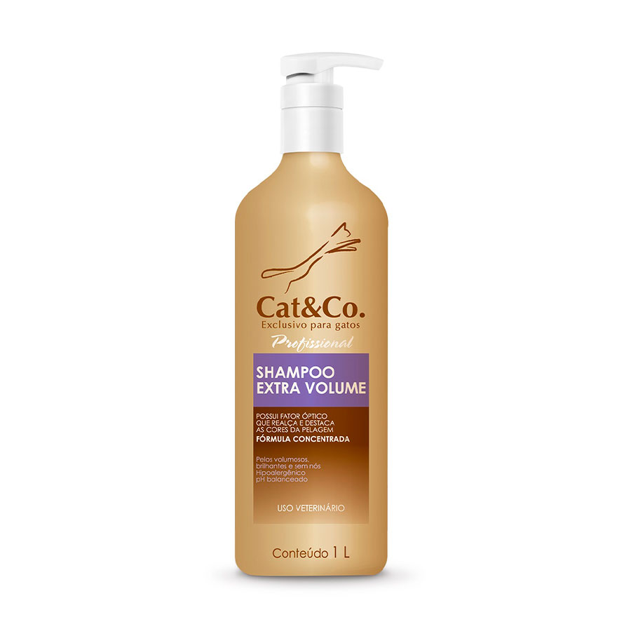 Shampoo Cat & Co Extra Volume para Gatos - 1 L