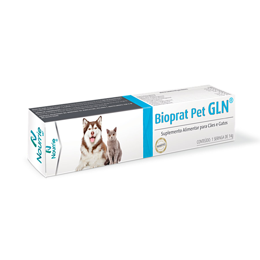 Probiótico Bioprat Pet GLN para Cães e Gatos 14g