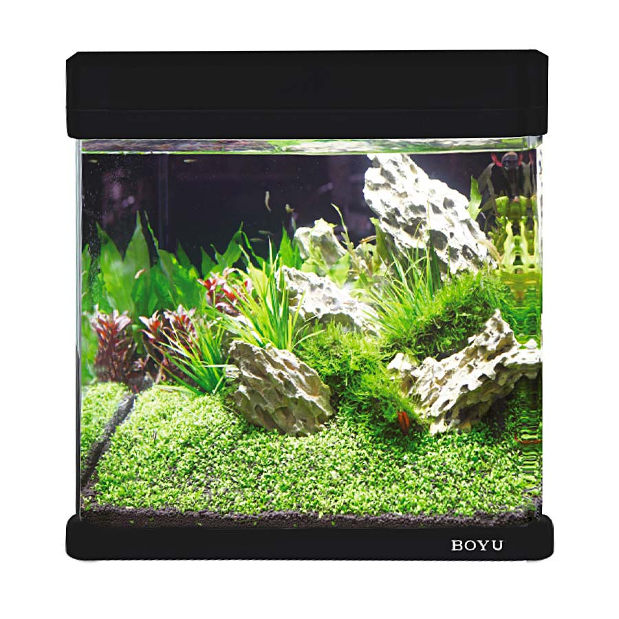 Aquário Boyu Curvo MS 220 7,5L Preto