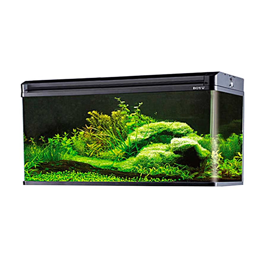 Aquário Boyu Curvo 120E 200L Preto 220V