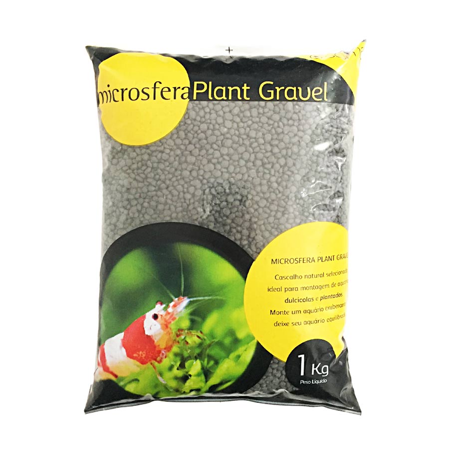 Substrato Soma Microsfera Plant Gravel Premium Soil Black 2-4mm para Aquários