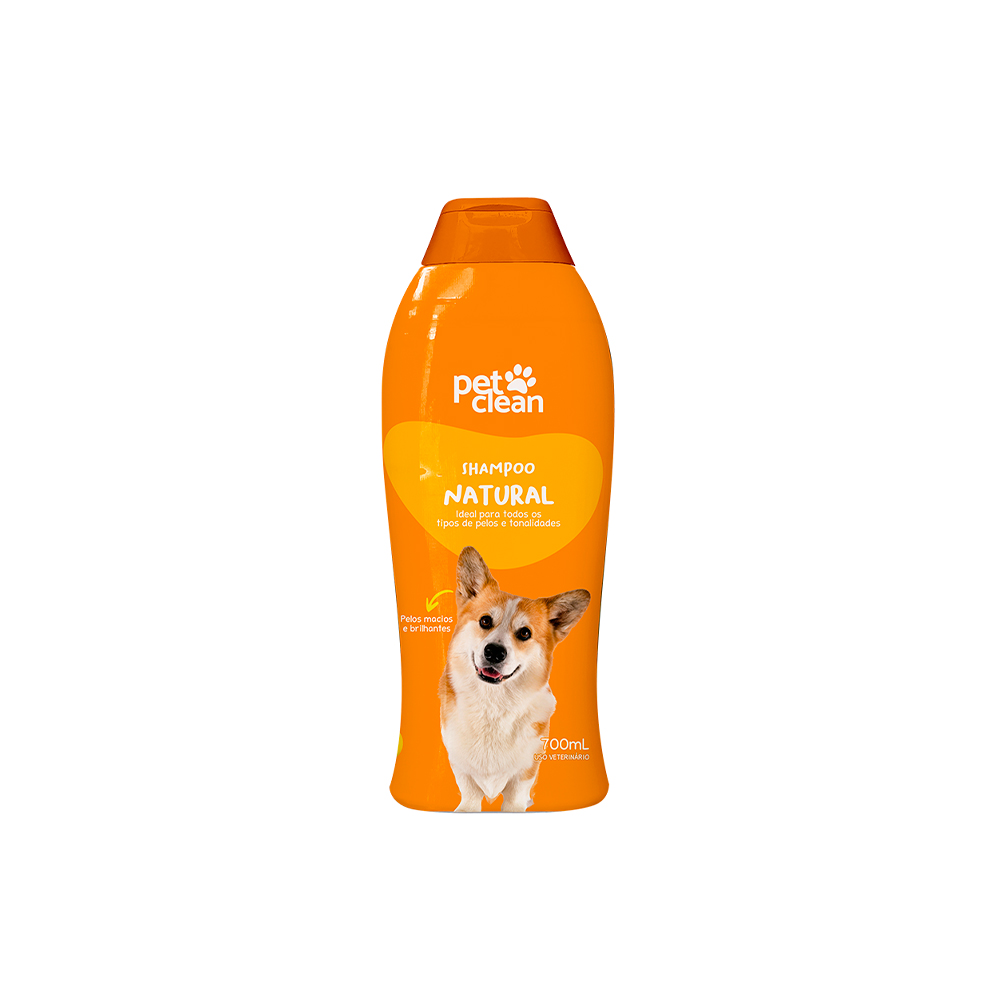 Shampoo e Condicionador Pet Clean Natural para Cães e Gatos - 700 ml
