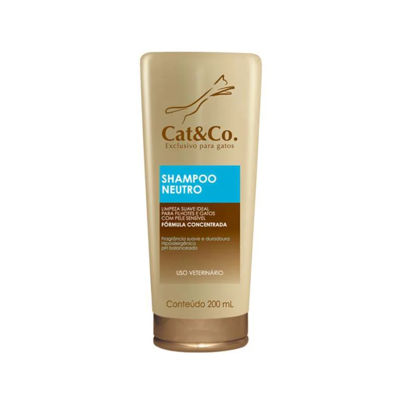 Shampoo Cat&Co Neutro Mundo Animal 200ml