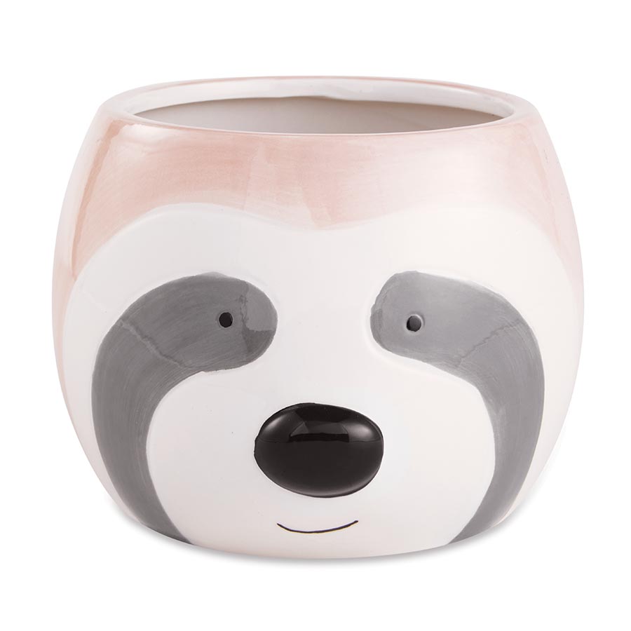Cachepot Mart Preguiça Cerâmica Rosé