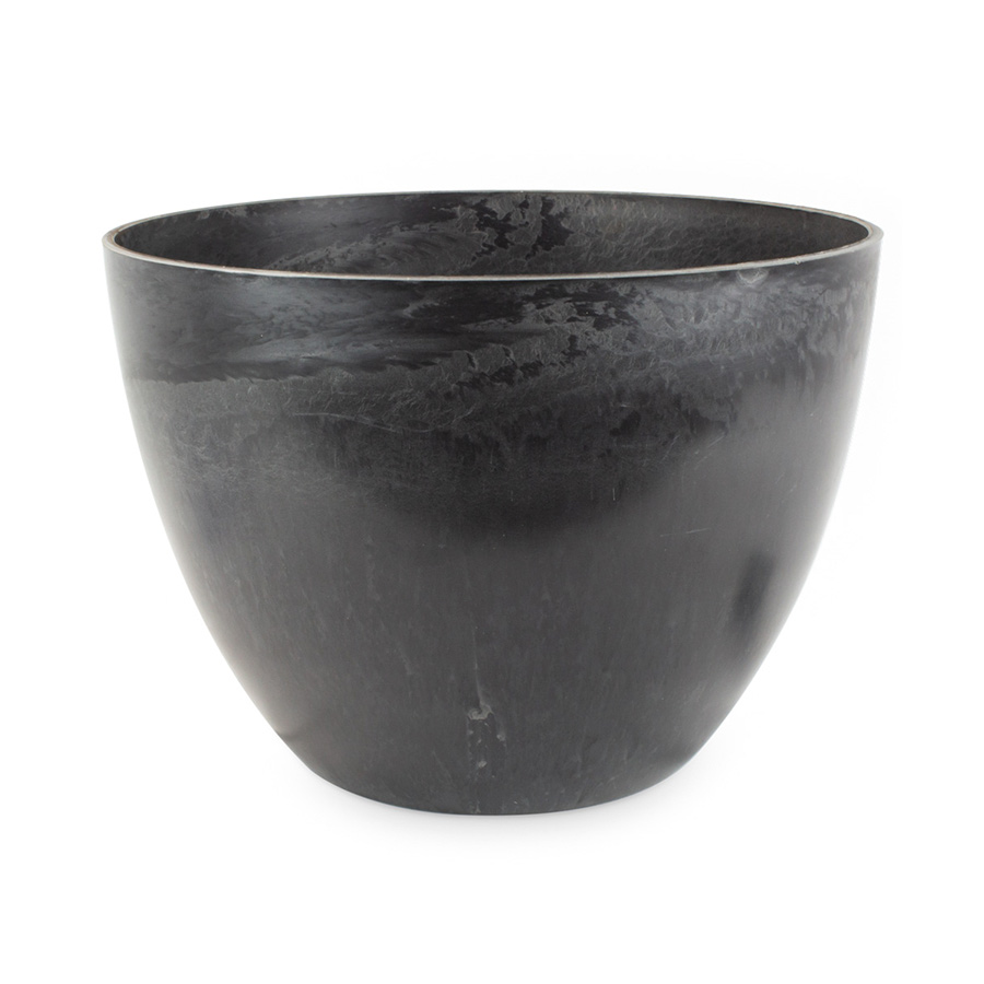 Cachepot Floral Atlanta Redondo Cinza para Jardim
