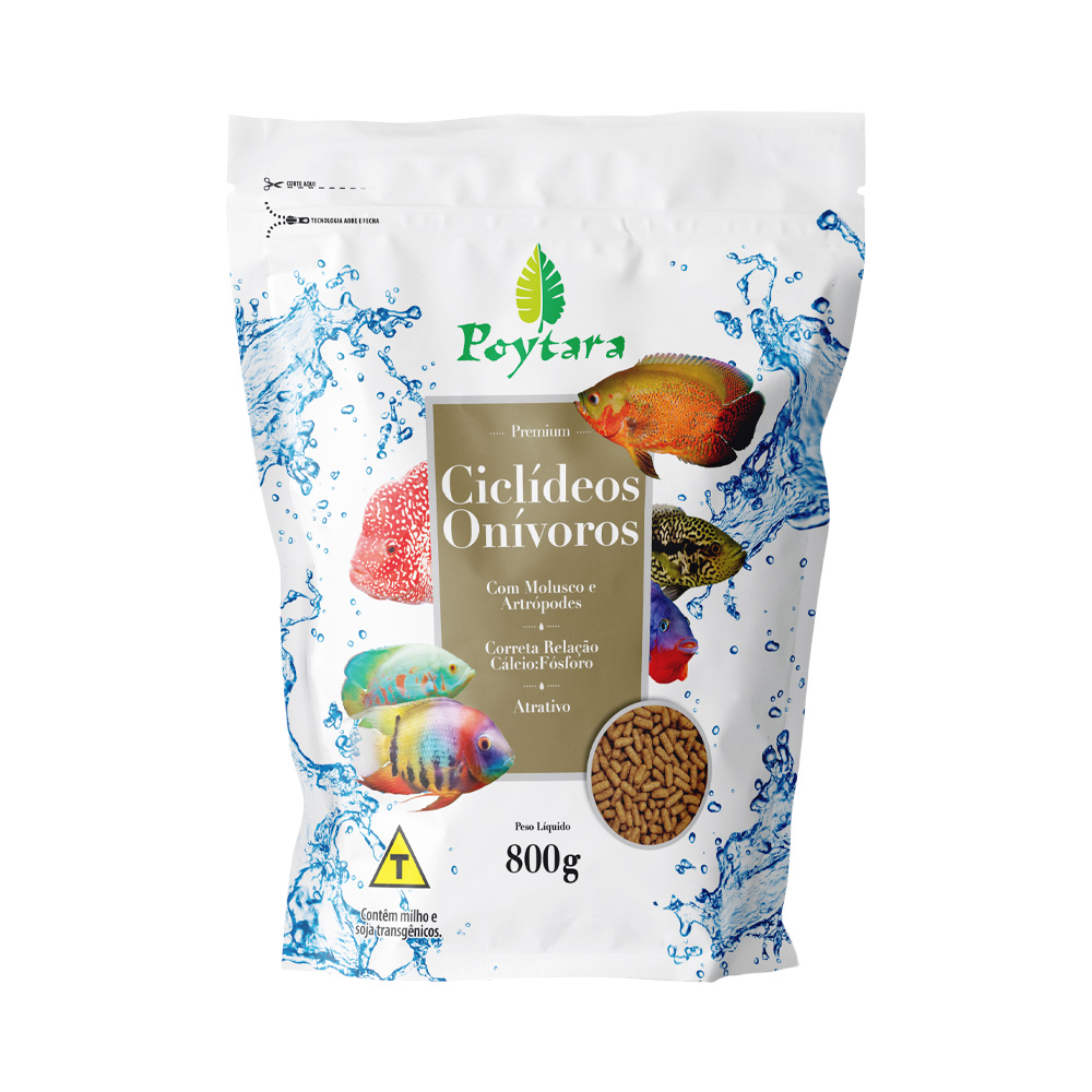 Alimento Potyara para Peixes Ciclídeos Onívoros
