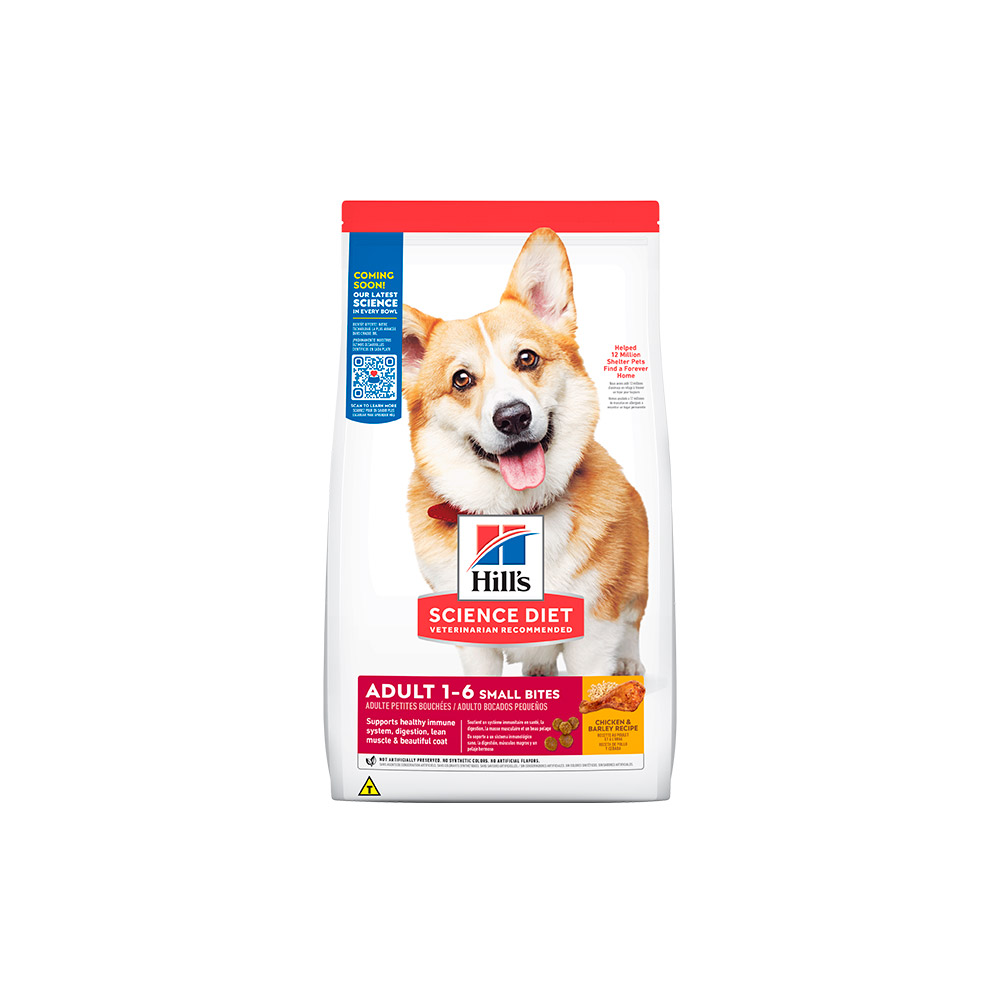 Ração Hill's Science Diet Pedaços Pequenos para Cães Adultos Sabor Frango
