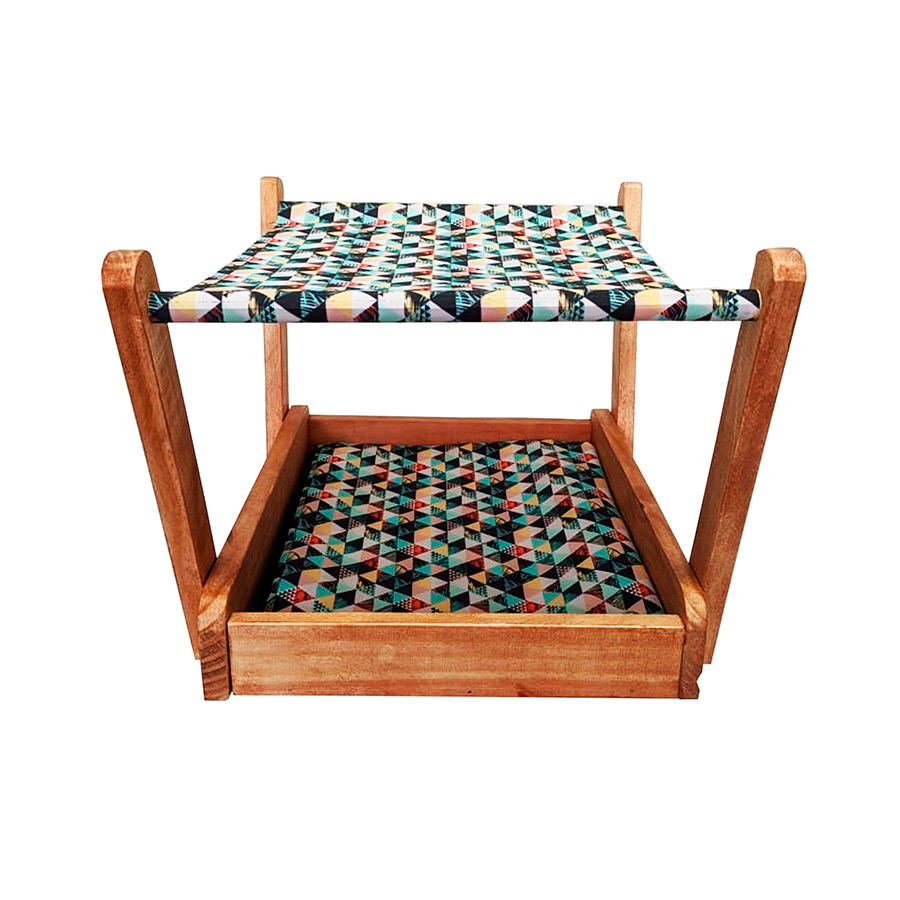 Cama Rede & Miaw Geométrica
