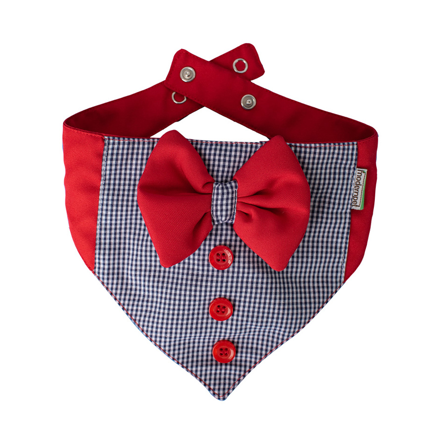 Bandana Modernpet Gravata Borboleta para Cães - Estampas sortidas