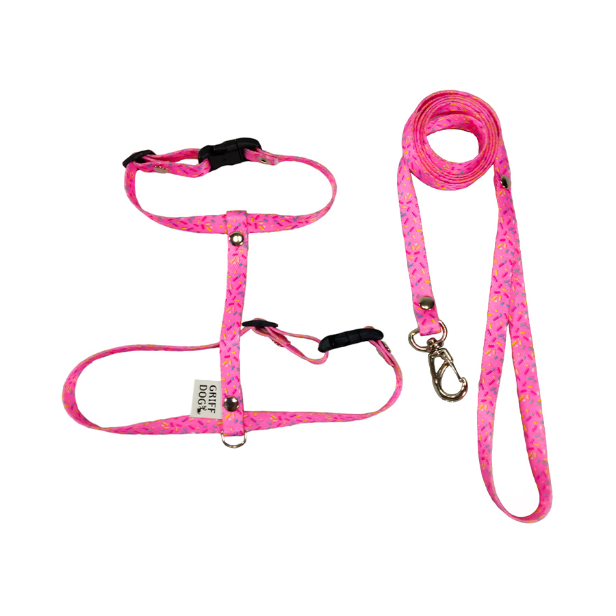 Peitoral Griff Dog Rosa para Gatos