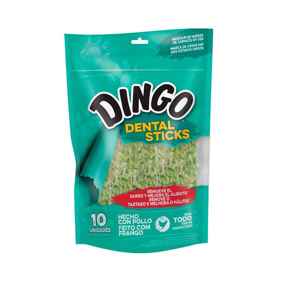 Osso Dingo para Cães Dental Sticks