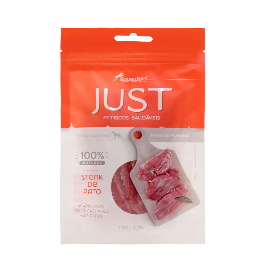 Petisco Just Steak de Pato para Cães e Gatos