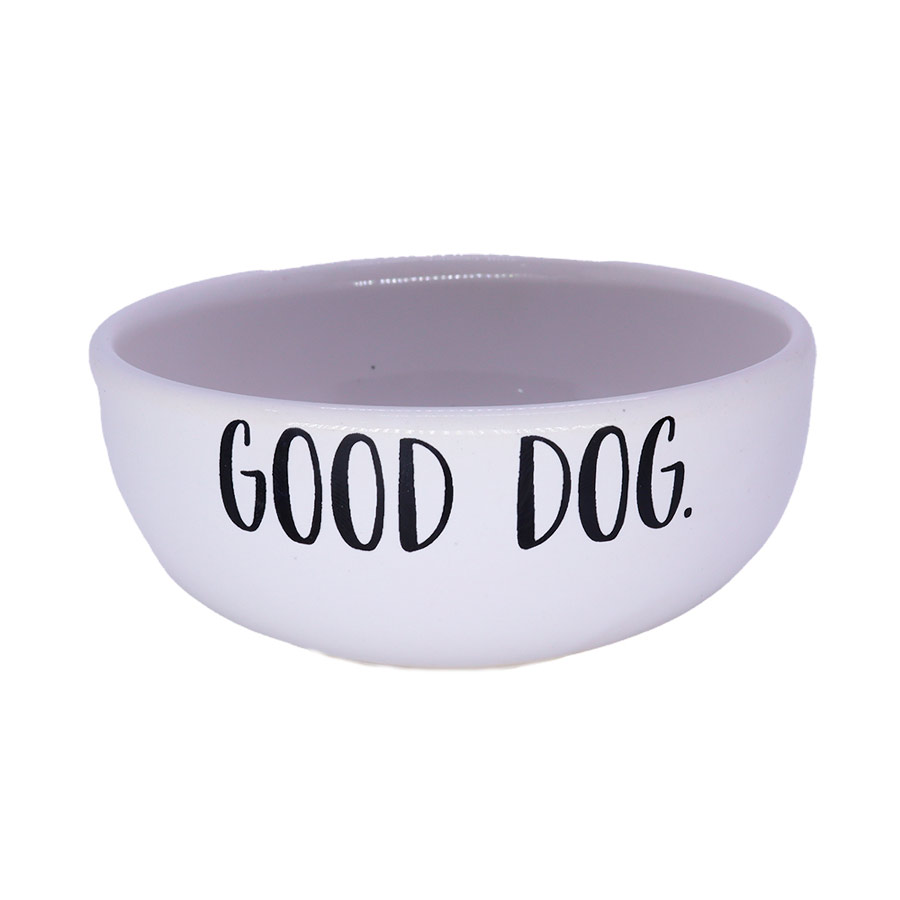 Comedouro Pet Injet Cerâmica Good Dog Cinza para Cães