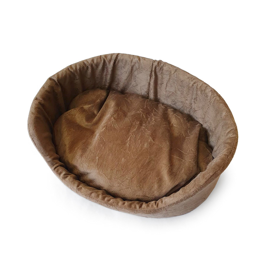 Cama São Benedito Pet Europa Luxo Sued Marrom para Cães