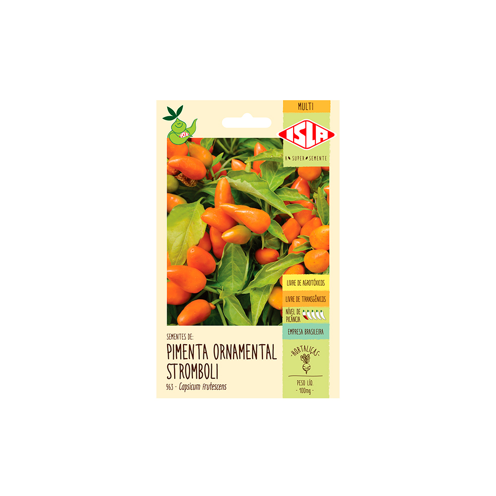 Semente Isla Multi Pimenta Stroboli Ornamental