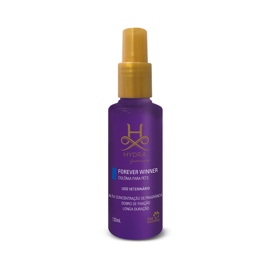 Colônia Hydra Groomers Forever Winner para Cães e Gatos 130 ml