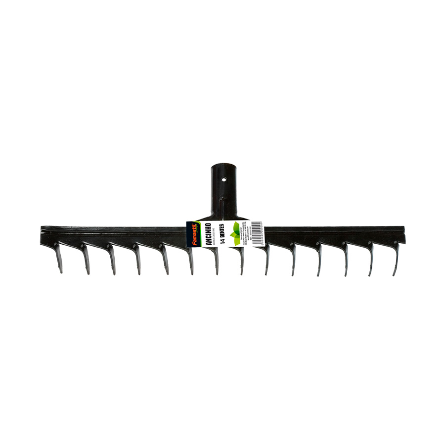 Ancinho Famastil Com Cabo 14 Dentes para Jardim