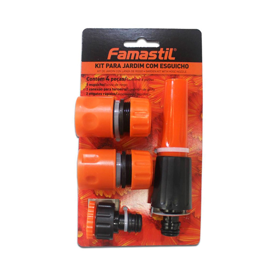 Kit para Jardim Famastil com Esguicho Engate Rápido