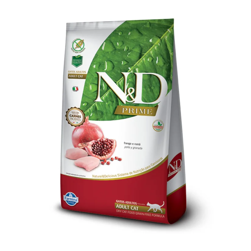 Ração N&D Prime Gatos Adultos Frango 1,5kg