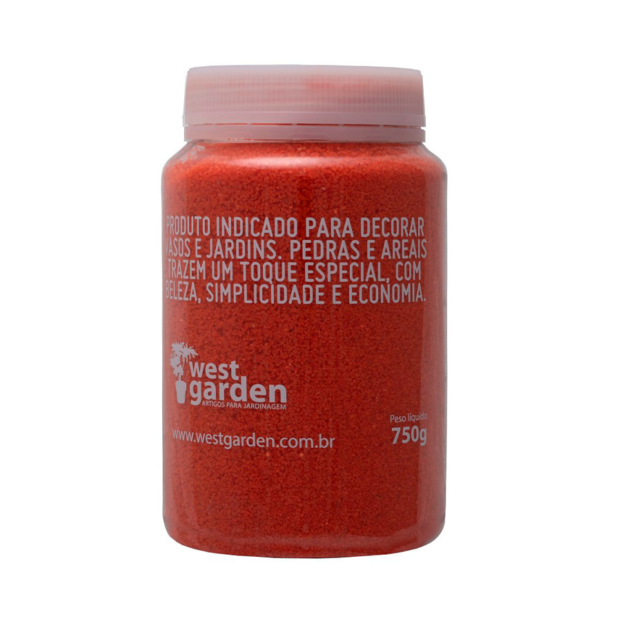 Areia Decorativa West Garden Laranja 750 g
