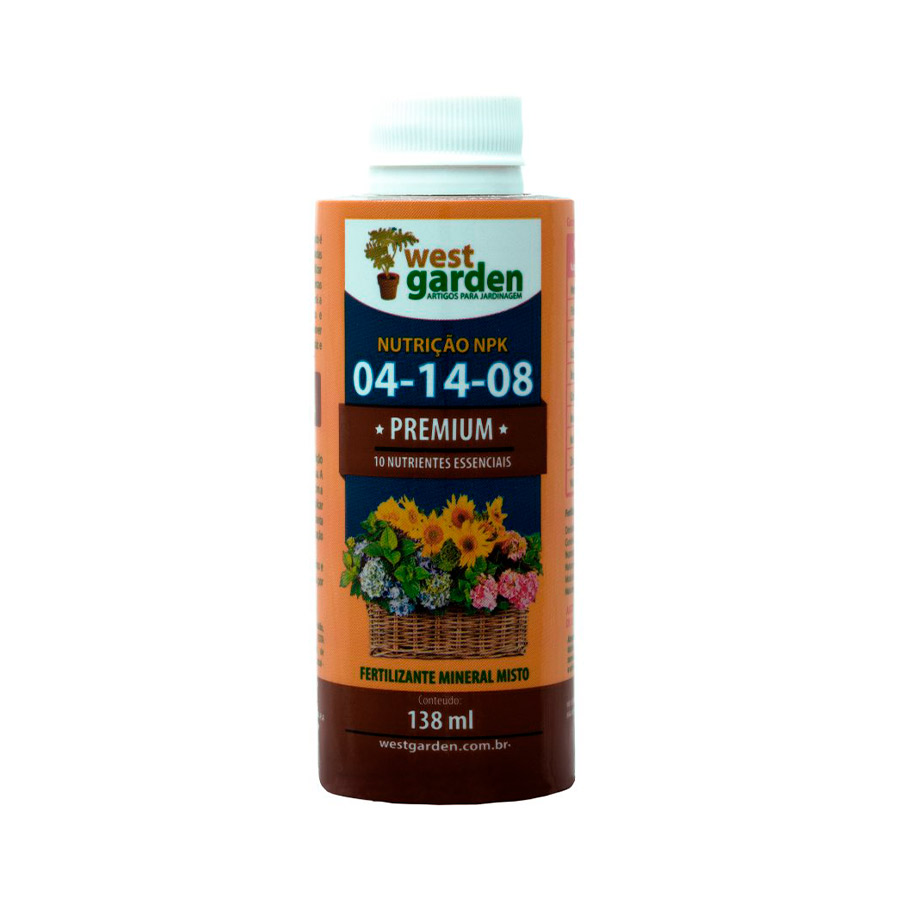 Fertilizante West Garden Premium 04-14-08 Concentrado 138 ml