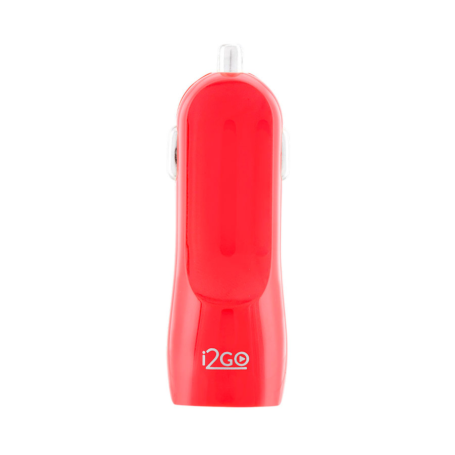 Carregador Veicular I2GO com 2 Saídas USB Vermelho
