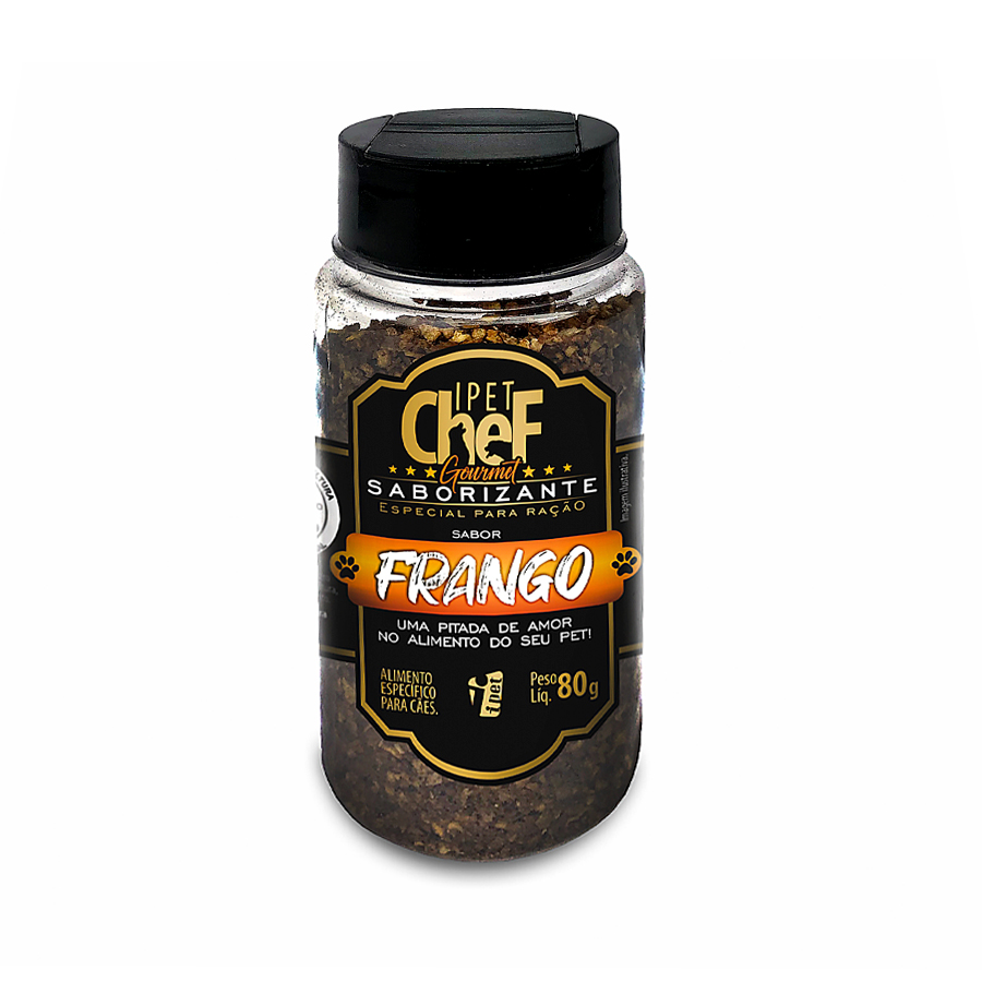 Saborizante para Ração Ipet Chef Gourmet Sabor Frango - 80g
