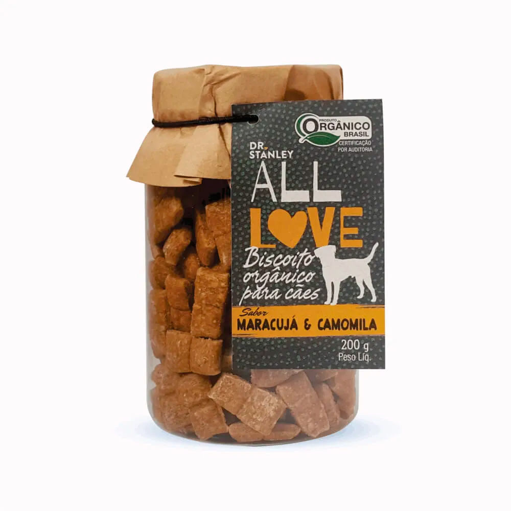 Biscoito All Love para Cães Sabor Maracujá e Camomila 200 g