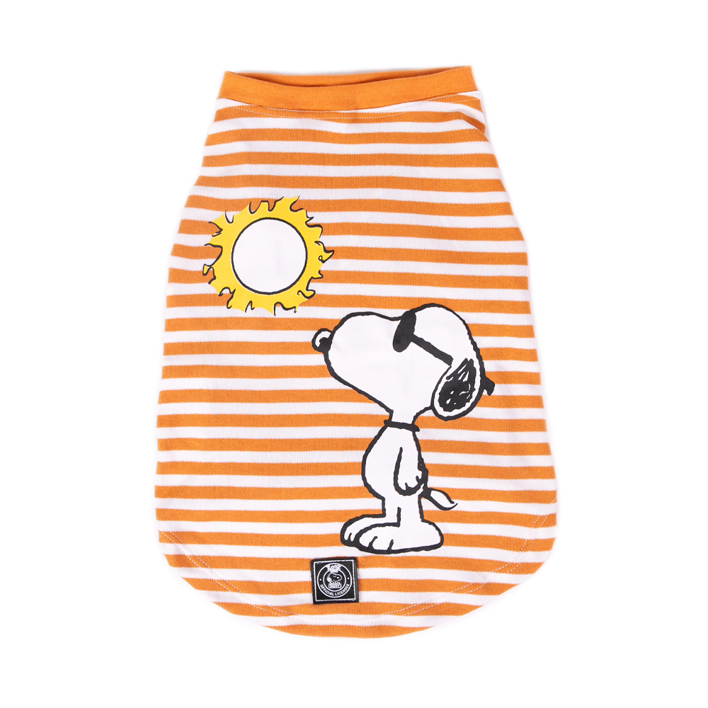 Regata Zooz Pets Snoopy Arretado Amarela para Cães