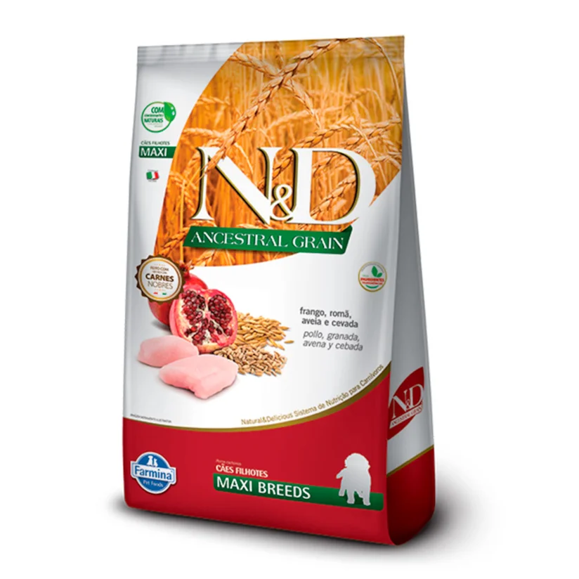 Ração N&D Ancestral Cães Filhotes Maxi Frango 10,1kg