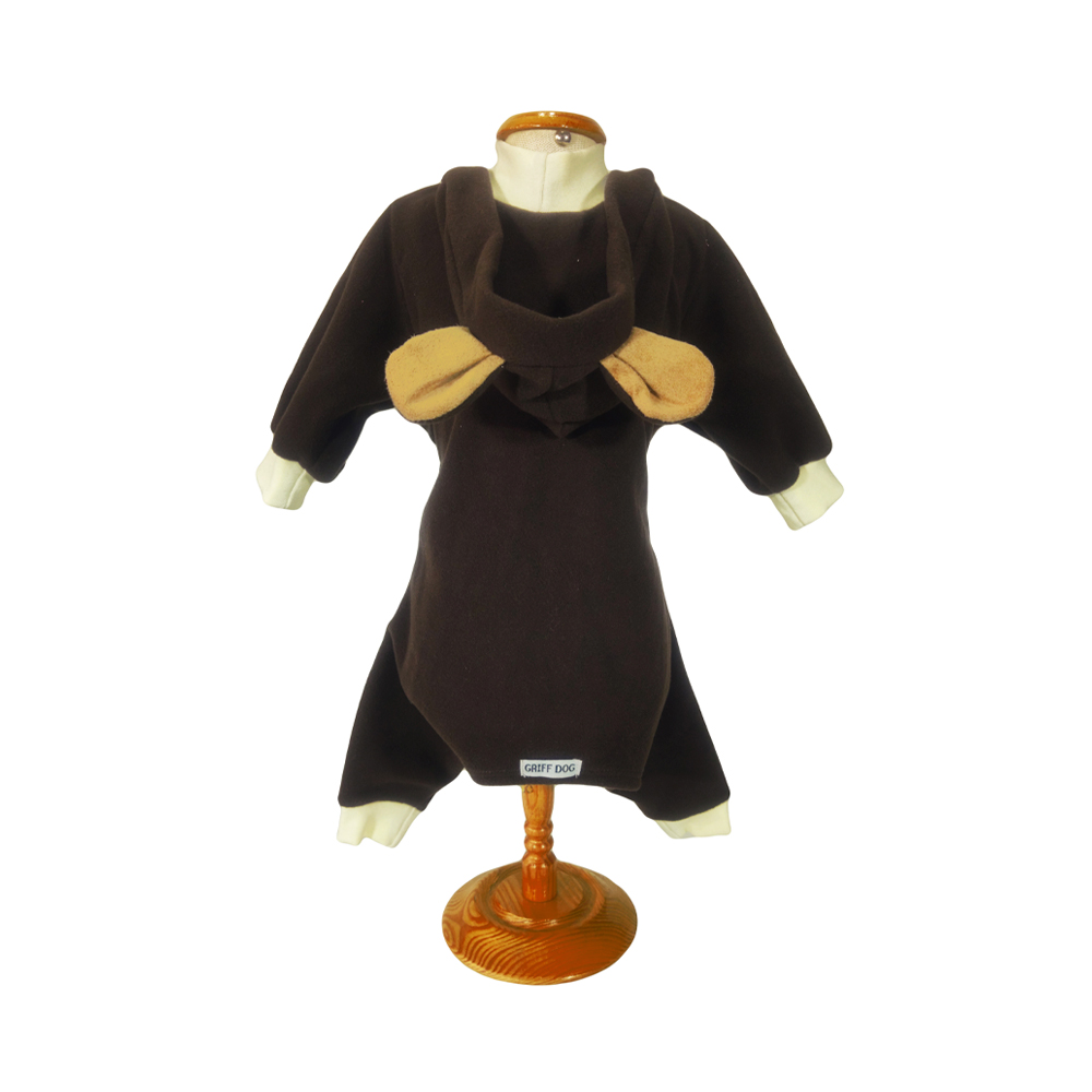 Macacão Griff Dog Marrom 4 Patas para Cães e Gatos