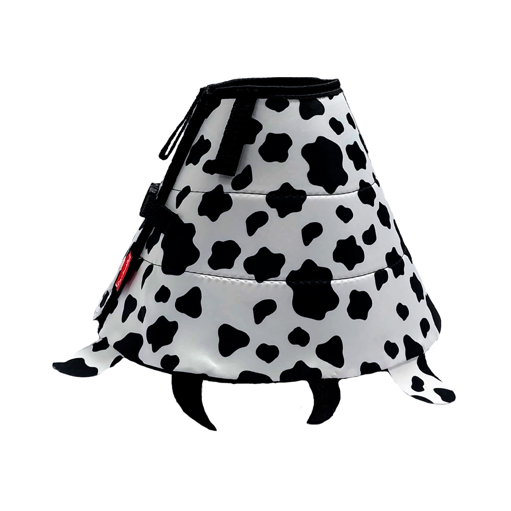 Colar Elizabetano Confort Pet Vaquinha para Cães