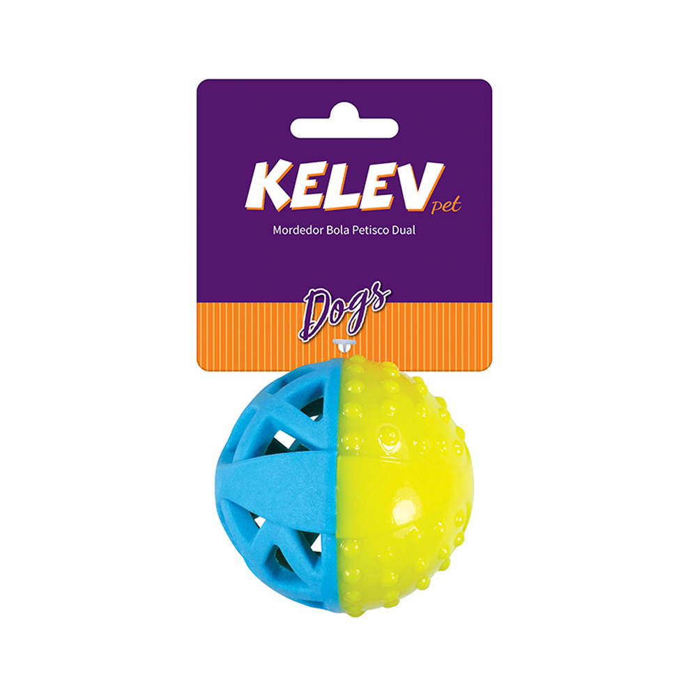 Brinquedo Jambo Kelev Mordedor Bola Petisco Dual para Cães