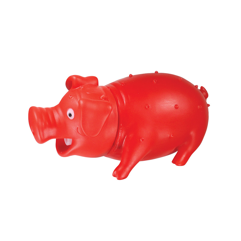 Brinquedo Jambo Kelev Mordedor Porco Roinc Vermelho para Cães