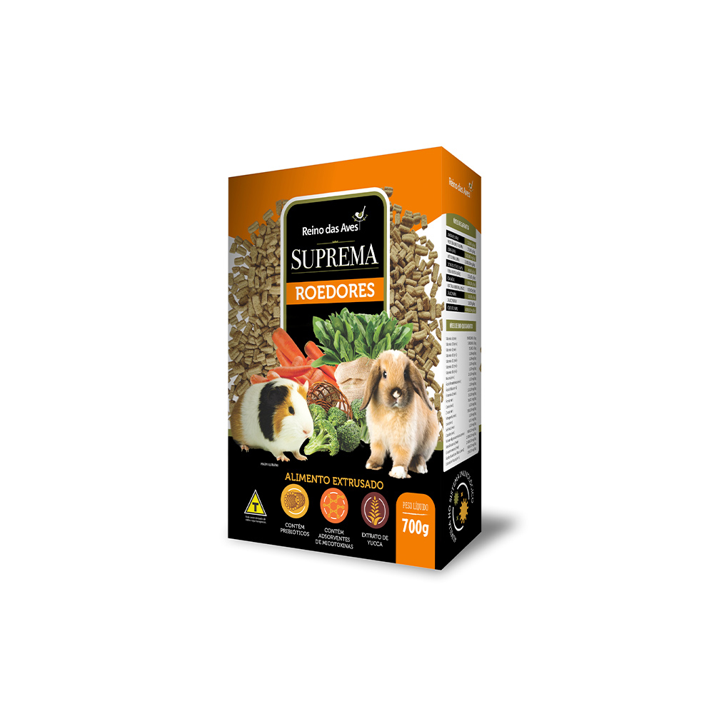 Ração Reino das Aves Suprema para Roedores 700g
